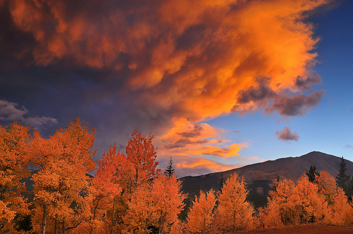 A glorious sunset on Boreas Pass